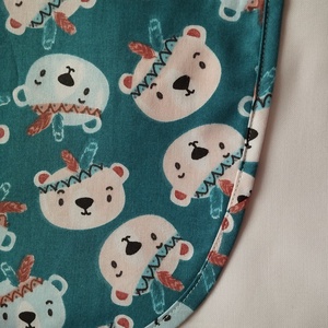 Női fehér lapköpeny,Maci � mintás zsebbel , ovis , munkaruha  - ruha & divat - női ruha - tunika - Meska.hu