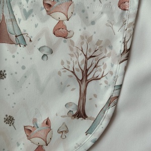 Női fehér lapköpeny, Róka  mintás zsebbel , ovis , munkaruha  - ruha & divat - női ruha - tunika - Meska.hu