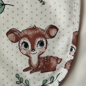 Női fehér lapköpeny, Őz mintás zsebbel , ovis , munkaruha  - ruha & divat - női ruha - tunika - Meska.hu