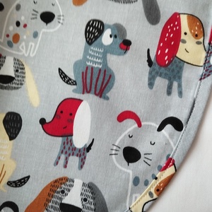 Női fehér lapköpeny, Kutya �� mintás zsebbel , ovis , munkaruha  - ruha & divat - női ruha - tunika - Meska.hu