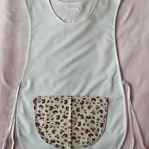 Női fehér lapköpeny, Gomba ? mintás zsebbel , ovis , munkaruha , Ruha & Divat, Női ruha, Tunika, Varrás, MESKA