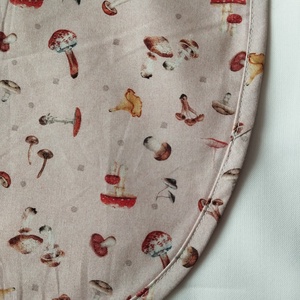 Női fehér lapköpeny, Gomba � mintás zsebbel , ovis , munkaruha  - ruha & divat - női ruha - tunika - Meska.hu