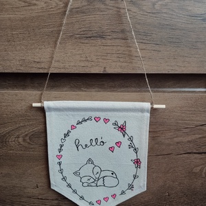 Fali dekoráció gyerekszobába, Baba - mama, Babaszoba dekoráció, Babaszoba kép, Varrás, MESKA