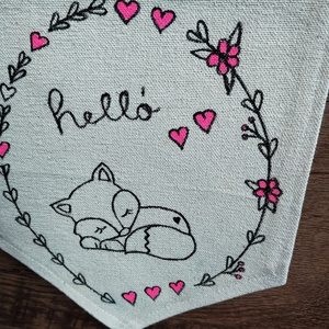 Fali dekoráció gyerekszobába - baba - mama - babaszoba dekoráció - babaszoba kép - Meska.hu