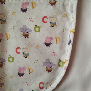 Női fehér lapköpeny, Peppa malac � mintás zsebbel , ovis , munkaruha  - ruha & divat - női ruha - tunika - Meska.hu