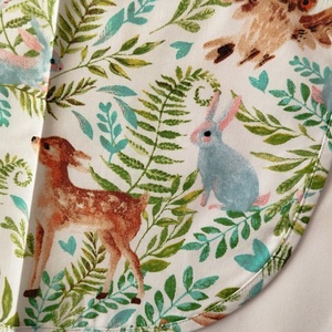 Női fehér lapköpeny,Őz , Bagoly �, Nyuszi �� mintás zsebbel , ovis , munkaruha  - ruha & divat - női ruha - tunika - Meska.hu