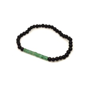 Bazalt aventurin golyó korong karkötő 45 mm, Ékszer, Karkötő, Ásványkarkötő, , MESKA