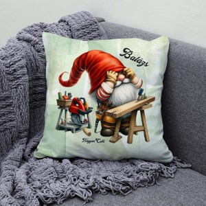 Névvel kérhető - Asztalos Ezermester manó mintás párna - otthon & életmód - lakástextil - párna & párnahuzat - díszpárna (belsővel együtt) - Meska.hu