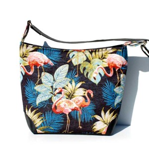 SuziartBag Fekete flamingós koala táska, Táska & Tok, Kézitáska & válltáska, Válltáska, , MESKA