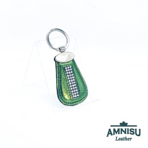 Metál zöld csepp alakú swarovski köves kulcstartó H7008OK - táska & tok - kulcstartó & táskadísz - kulcstartó - Meska.hu