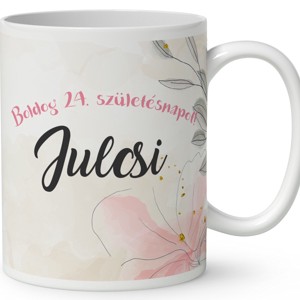 Névvel kérhető - Szülinapi lufis katica mintás bögre - otthon & életmód - konyhafelszerelés, tálalás - tálalás - bögre & csésze - Meska.hu