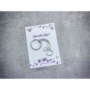 Szeretlek Apa egyszerű nyuszi medálos kulcstartó, Táska & Tok, Kulcstartó & Táskadísz, Kulcstartó, , MESKA