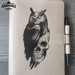 Bagoly mintás noteszborító - otthon & életmód - papír, írószer - könyv- és füzetborító - Meska.hu