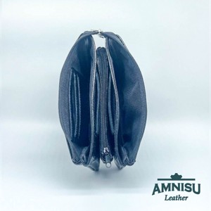 Fekete egyenes swarovski köves női pénztárca G8004 - táska & tok - pénztárca & más tok - pénztárca - női pénztárca - Meska.hu