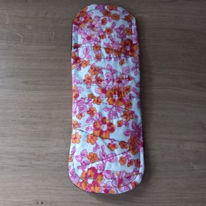 Narancs virág mosható betét 22cm - szépségápolás - intim higiénia - intimbetét - Meska.hu