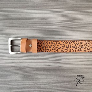 Párduc mintás női öv - ruha & divat - öv & övcsat - öv - Meska.hu