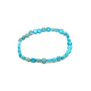 Türkenit fazettált korong karkötő 6�4 mm - Meska.hu