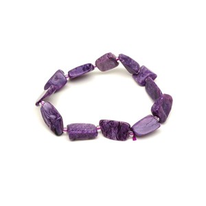 Csaroit amorf darabos karkötő 4-6x9-11x10-16mm, Ékszer, Karkötő, Ásványkarkötő, , MESKA