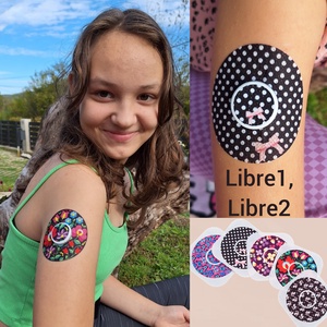 Libre1 és Libre2 vércukormérő szenzorhoz mintás tapasz (szenzortapasz) 5 db/ csomag, Otthon & Életmód, Papír, írószer, Matrica, matrica csomag, Mindenmás, MESKA