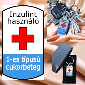 Jelölő cukorbetegeknek kulcscsomóra, táskára, penre, vércukormérőre stb. - művészet - grafika & illusztráció - digitális - Meska.hu