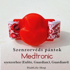 Medtronic szenzorhoz rugalmas szenzorrögzítő karpánt (rugalmas, teljes fedésű keret) szenzorpánt - ruha & divat - öv & övcsat - egyéb kellék - Meska.hu