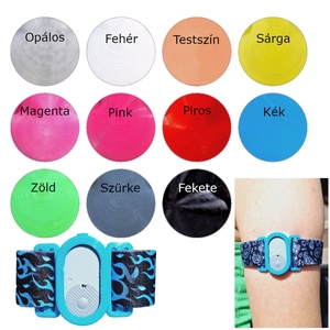 CareSens Air szenzorhoz rugalmas szenzorrögzítő karpánt (rugalmas keret) szenzorpánt - szépségápolás - egészségmegőrzési kellékek - szenzorrögzítő pánt - Meska.hu