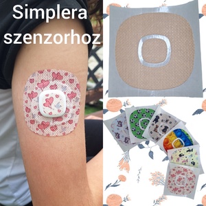 Simplera vércukormérő szenzorhoz mintás tapasz (szenzortapasz) 5 db/csomag, Szépségápolás, Egészségmegőrzési kellékek, Vércukormérő szenzor tapasz, Mindenmás, MESKA
