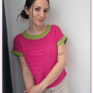 Kötött hatású duó � MIA and LYLA Top Mintacsomag (2 az 1-ben), DIY (Csináld magad), Szabásminta, útmutató, Horgolási minta, Horgolás, MESKA