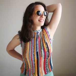 Kötött hatású duó � MIA and LYLA Top Mintacsomag (2 az 1-ben) - diy (csináld magad) - szabásminta, útmutató - horgolási minta - Meska.hu
