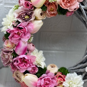 Tavaszi ajtódísz - otthon & életmód - dekoráció - ajtó- és ablak dekoráció - ajtódísz & kopogtató - Meska.hu