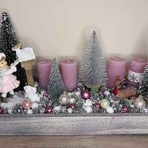 Adventi asztaldísz - karácsony - adventi díszek - adventi koszorú - Meska.hu