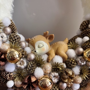 Őzikés adventi ajtódísz - karácsony - adventi díszek - adventi ajtódísz - Meska.hu