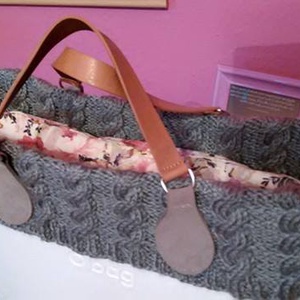 O'bag kézzel kötött gallér (szürke színben) -  - Meska.hu