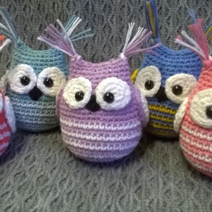 Bagoly Bonca- horgolt, amigurumi bagoly  -  - Meska.hu