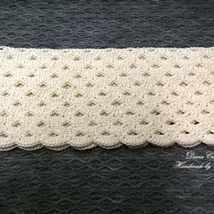 Krém színű, csipkés O bag gallér -  - Meska.hu