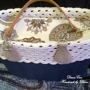 Krém színű, csipkés O bag gallér -  - Meska.hu