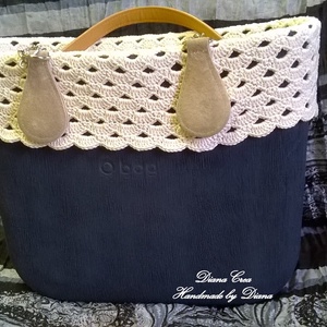 Krém színű, csipkés O bag gallér -  - Meska.hu