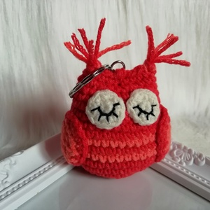 Bagoly Bori - horgolt bagoly kulcstartó -  - Meska.hu