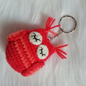 Bagoly Bori - horgolt bagoly kulcstartó -  - Meska.hu