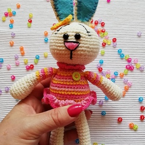 Dóri  nyuszi lány - otthon & életmód - dekoráció - dísztárgy - Meska.hu