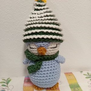 Kézzel horgolt Karácsonyi Pingvin - otthon & életmód - dekoráció - dísztárgy - Meska.hu