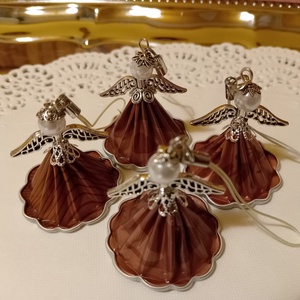 Karácsonyi angyalkák - kávékapszulából , Karácsony, Karácsonyi lakásdekoráció, Karácsonyi lakásdíszek, , MESKA