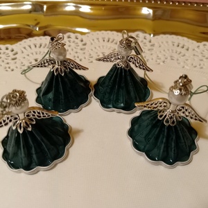 Karácsonyi angyalkák - kávékapszulából , Karácsony, Karácsonyi lakásdekoráció, Karácsonyi lakásdíszek, , MESKA