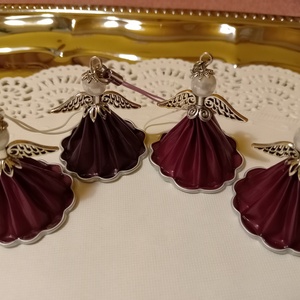 Karácsonyi angyalkák - kávékapszulából , Karácsony, Karácsonyi lakásdekoráció, Karácsonyi lakásdíszek, , MESKA