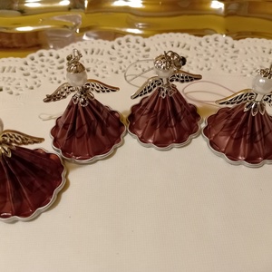 Karácsonyi angyalkák - kávékapszulából  - Meska.hu