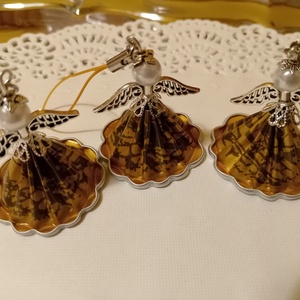 Karácsonyi angyalkák - kávékapszulából  - Meska.hu