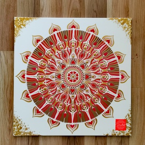 Szeretet Mandala , Otthon & Életmód, Dekoráció, Spiritualitás, Mandala, Festészet, MESKA
