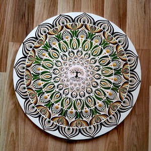 Életfa mandala , Művészet, Festmény, Akril, Festészet, MESKA