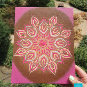 Stabilitás, belső gyógyulás mandala , Művészet, Festmény, Akril, Festészet, MESKA