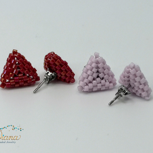 Ear candy fülbevaló szett - Bordó és halvány rózsaszín - ékszer - fülbevaló - pötty fülbevaló - Meska.hu Ear candy fülbevaló szett - Bordó és halvány rózsaszín - ékszer - fülbevaló - pötty fülbevaló - Meska.hu